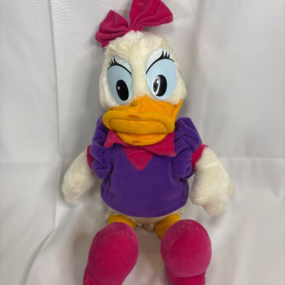 Walt Disney Other - Vtg Daisy Duck Walt Disney World Stuffed Plush Animal Toy Disneyland Parks 1990s